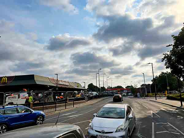 Street after felling